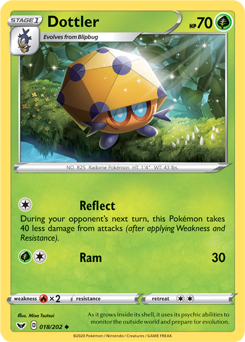 Dottler #018/202 Base Card Pokémon Card Sword & Shield