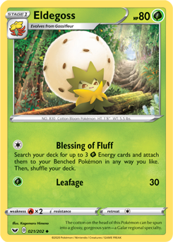 Eldegoss #021/202 Base Card Pokémon Card Sword & Shield