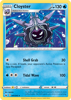 Cloyster #041/202 Base Card Pokémon Card Sword & Shield