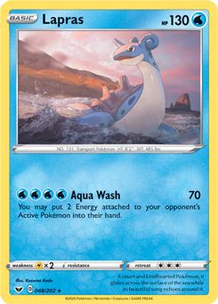 Lapras #048/202 Base Card Pokémon Card Sword & Shield