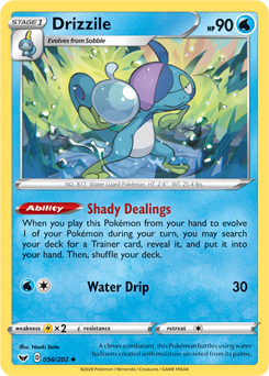 Drizzle #056/202 Base Card Pokémon Card Sword & Shield