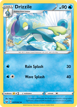 Drizzle $057/202 Base Card Pokémon Card Sword & Shield