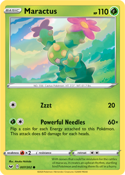 Maractus #007/202 Base Card Pokémon Card Sword & Shield