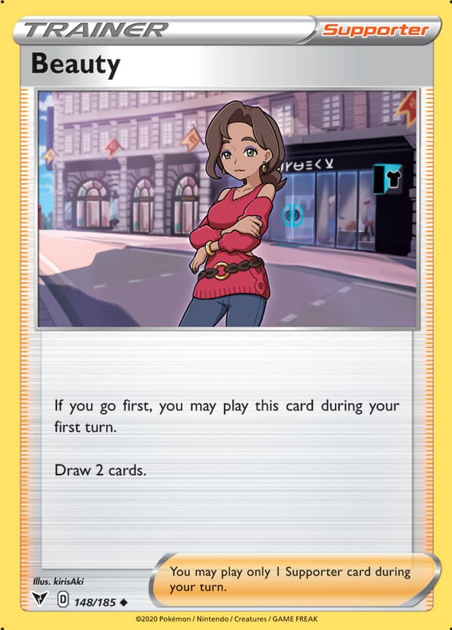 Beauty Trainer Base card #148/185 Pokémon Card Vivid Voltage