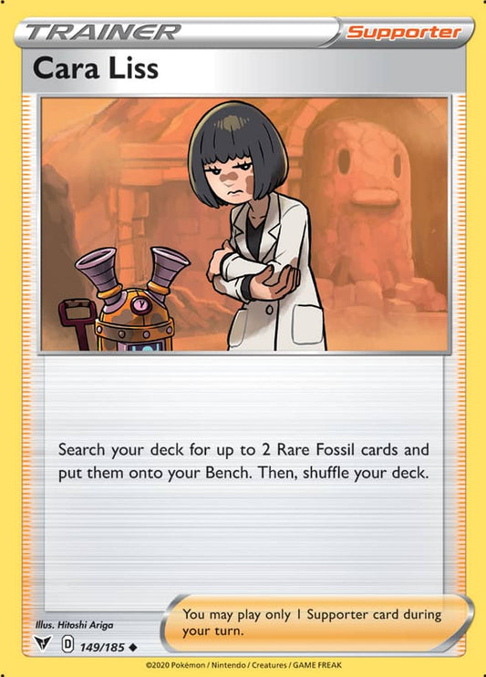 Cara liss Trainer Base card #149/185 Pokémon Card Vivid Voltage