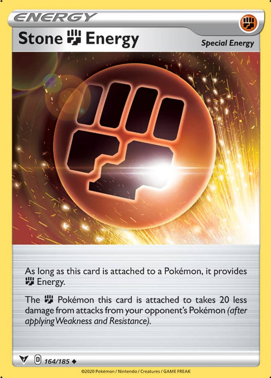 Stone Energy Trainer Base card #164/185 Pokémon Card Vivid Voltage