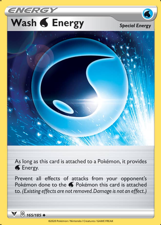 Water Energy Trainer Base card #165/185 Pokémon Card Vivid Voltage