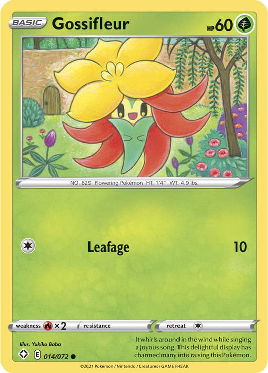 Gossifleur Base card #014/072 Pokémon Card Shining Fates