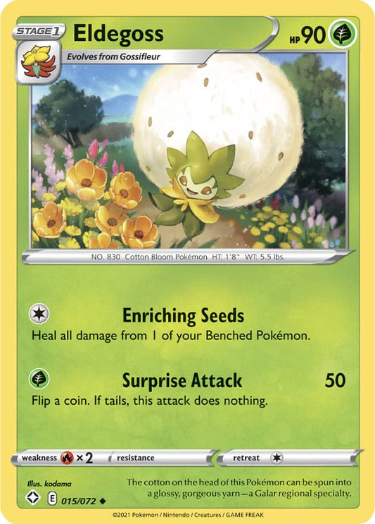 Eldegoss Base card #015/072 Pokémon Card Shining Fates