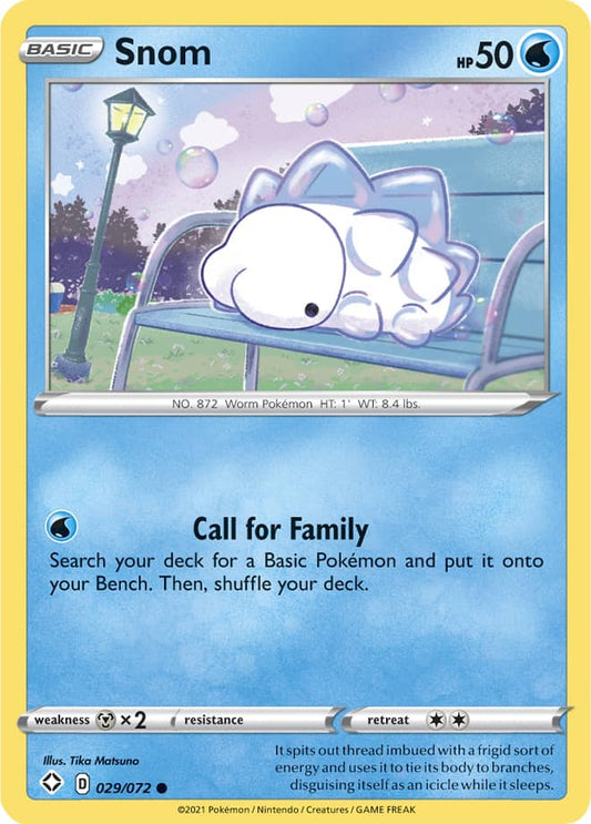 Snom Base card #029/072 Pokémon Card Shining Fates