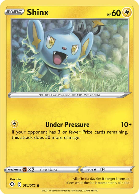 Shinx Base card #031/072 Pokémon Card Shining Fates