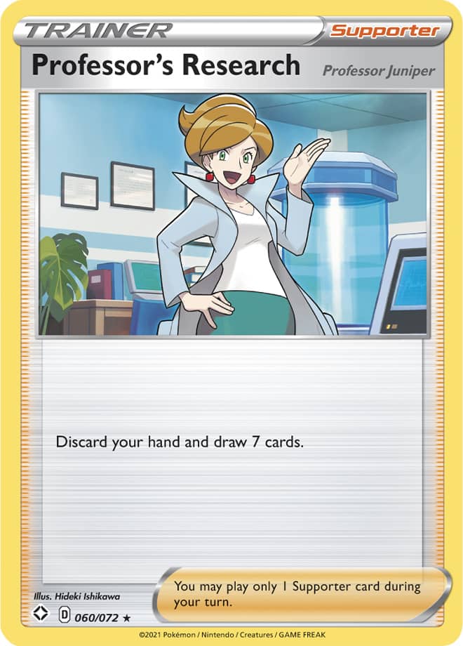 Professor's Research #060/072 Base Rare Pokémon Card Shining Fates