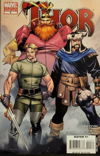 THOR # 4 VARIANT 2ND PRINTING  MARVEL  COMIC BOOK 2007