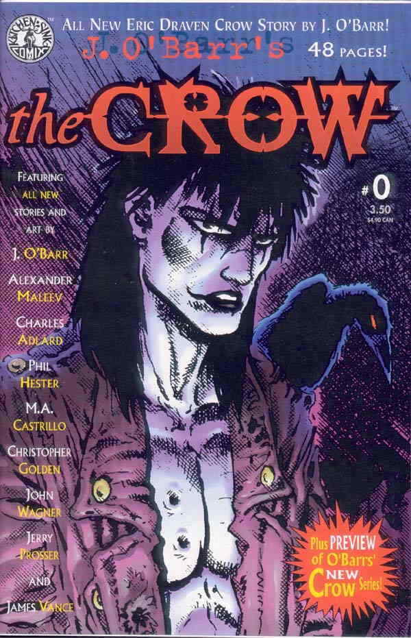 THE CROW # 0 KITCHEN SINK COMIX COMIC BOOK 1998 MATURE READERS