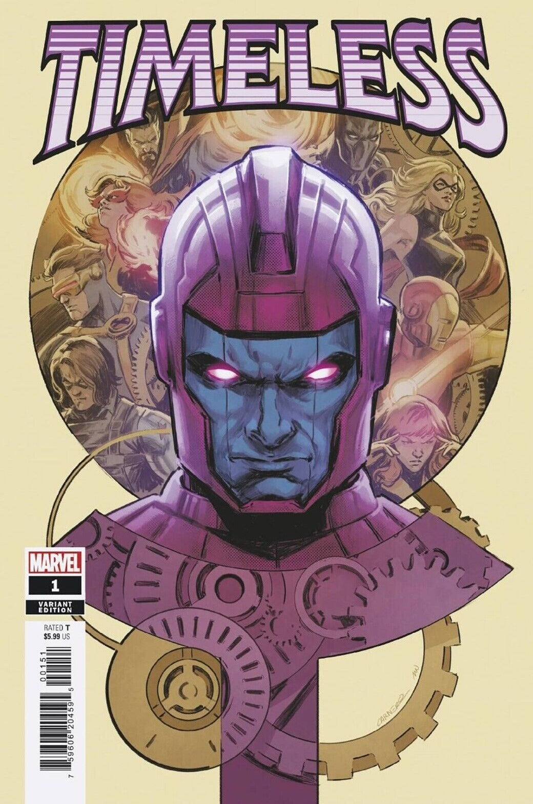 TIMELESS # 1  VARIANT EDITION  (CARMAN CARNERO)  MARVEL COMIC BOOK  2022