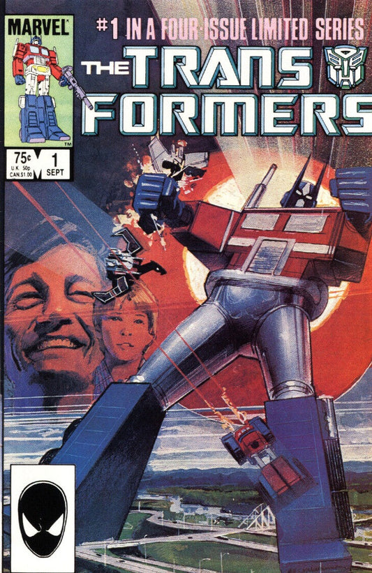 TRANSFORMERS # 1  LIMITED SERIES MARVEL  COMIC BOOK 1984