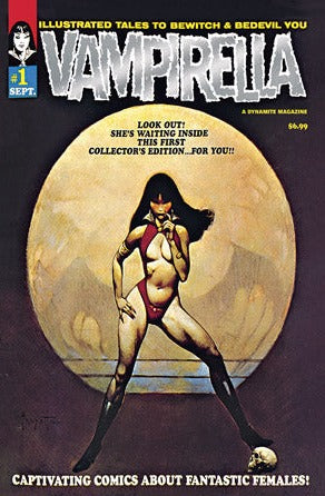 VAMPIRELLA  # 1 PLATINUM FOIL VARIANT REPLICA EDITION DYNAMITE MAGAZINE COMIC  2019