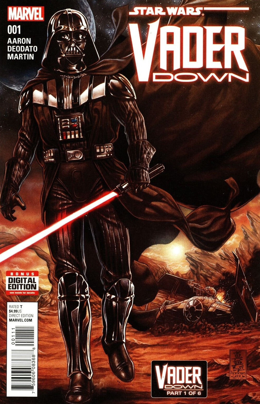 STAR WARS VADER DOWN # 001 MARVEL COMIC BOOK  2016