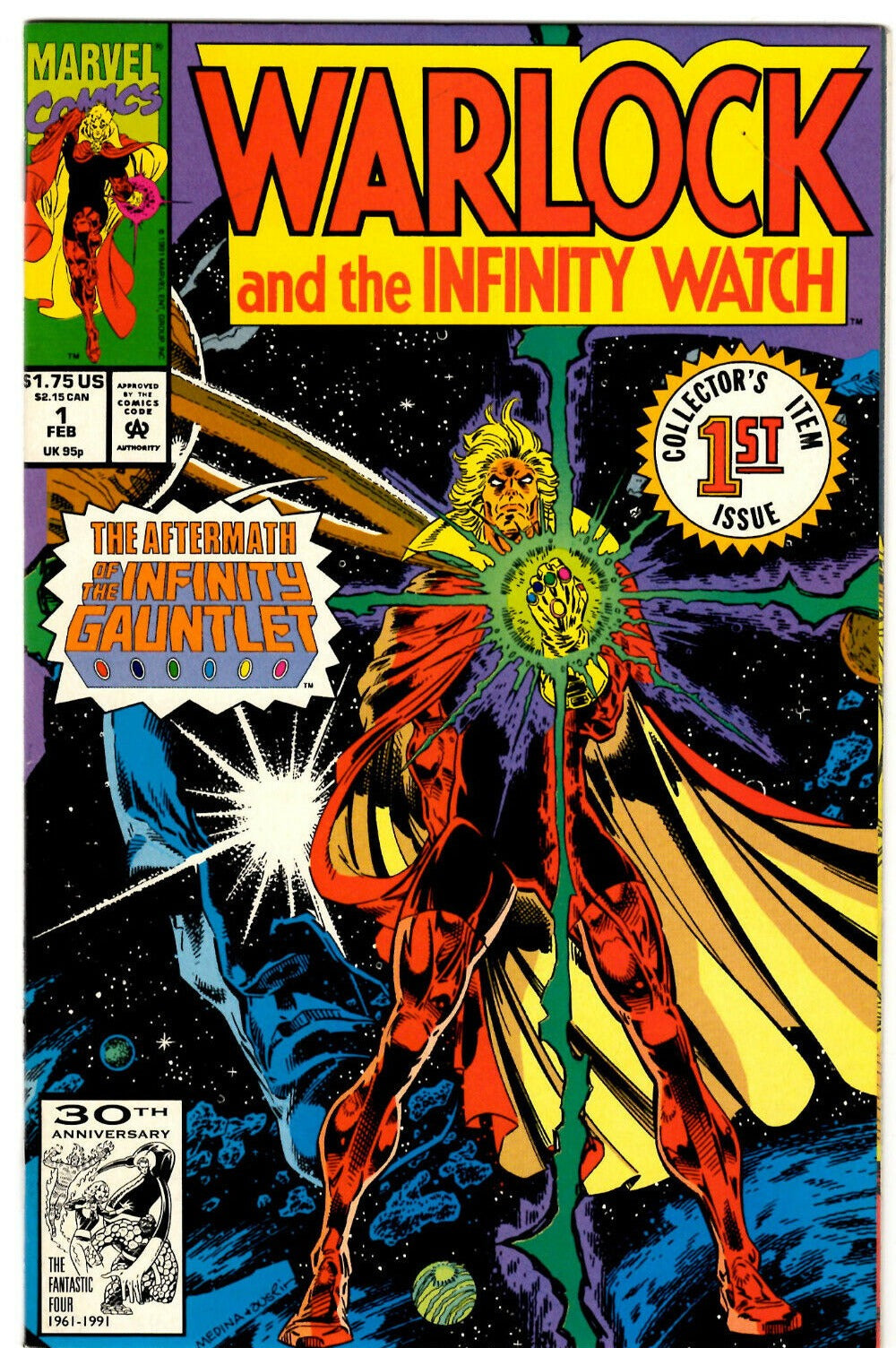 WARLOCK  AND THE INFINITY WATCH # 1  MARVEL COMICS  NM 1992