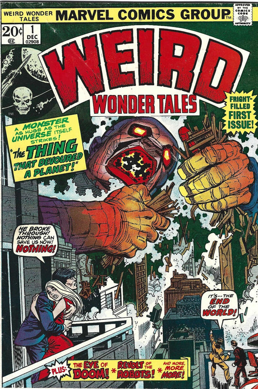 WEIRD WONDER TALES # 1  FIRST ISSUE MARVEL COMICS  COMIC BOOK 1973