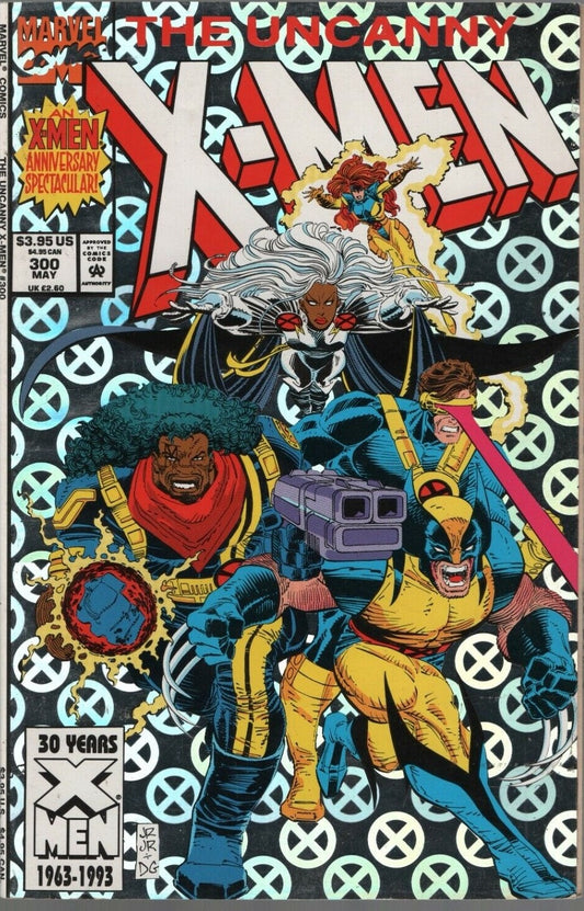 THE UNCANNY X-MEN # 300 VARIANT FOIL COVER MARVEL COMICS  NM 1993