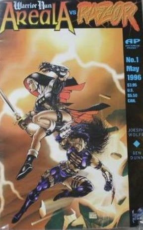 WARRIOR NUN AREALA  VS RAZOR # 1  ANTARCTIC PRESS ENTERTAINMENT COMIC BOOK 1996