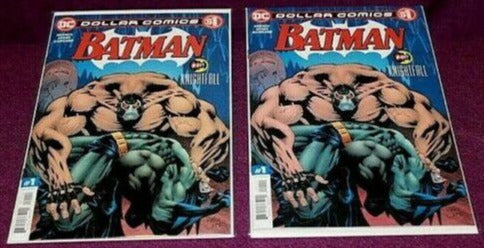 BATMAN # 497 DC DOLLAR COMIC BOOK # 1 (REPRINT) BANE NM RARE ERROR 2020