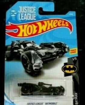 Hot Wheels 2017 Batman: DC JUSTICE LEAGUE BAT MOBILE 1/365 Long Card 1/5 BLACK