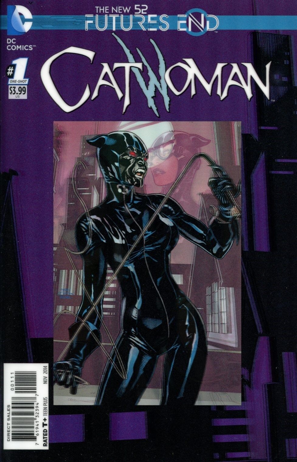 CATWOMAN # 1 FUTURES END 3D VARIANT COVER COMIC BOOK DC 2014