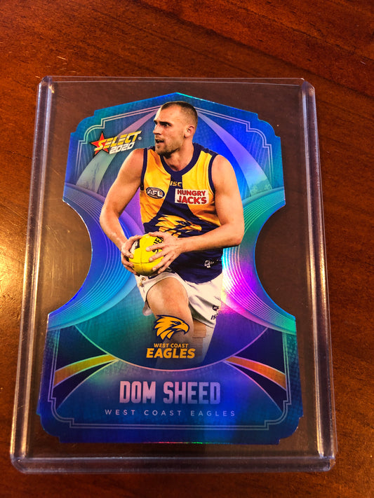 Dom Sheed Ice Blue Die-cut BDC134 2020 Select Footy Stars