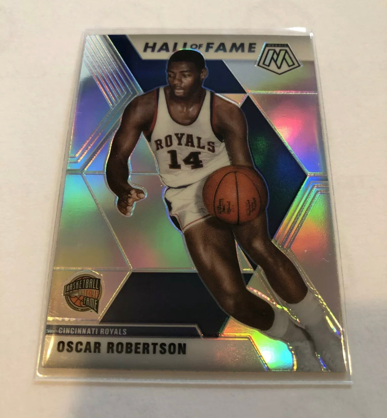 2019-20 Panini Mosaic Oscar Robertson Silver Prizm HALL OF FAME #286 Royals