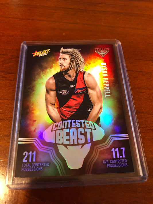 2020 Select footy stars Dyson Heppell Contested Beast CB13