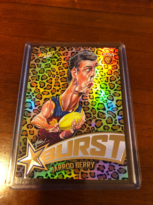 2020 Select footy stars Jarrod Berry Leopard Starburst SBL5