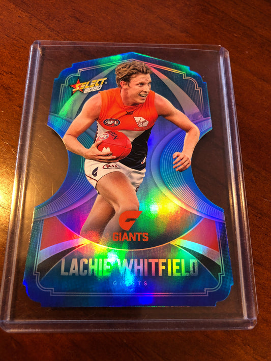 Lachie Whitfield Ice Blue Die-cut BDC63 2020 Select Footy Stars