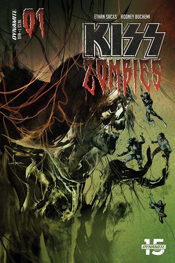 KISS ZOMBIES # 1 VARIANT B COVER NM DYNAMITE COMICS  2019