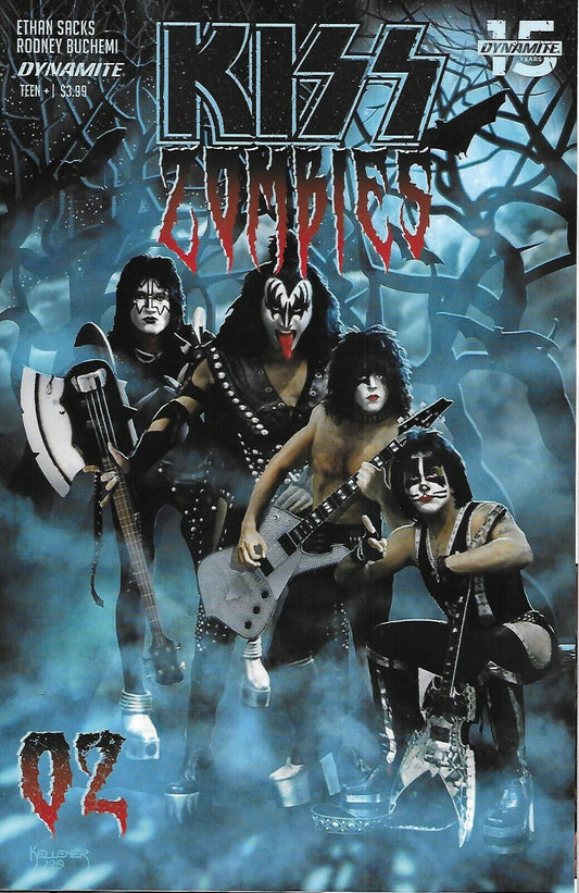 KISS ZOMBIES # 02 VARIANT PHOTO COVER NM DYNAMITE COMICS 2019