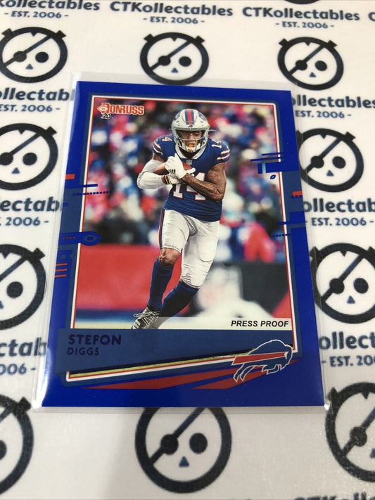 2020 NFL Donruss Blue Press Proof Stefan Diggs #46 Bills