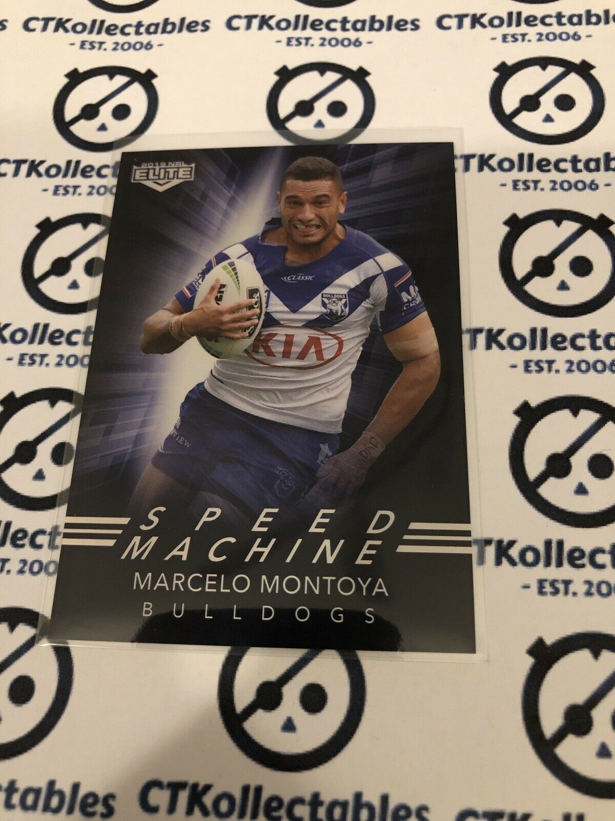 2019 NRL Elite Speed Machine SM05 Marcelo Montoya Bulldogs