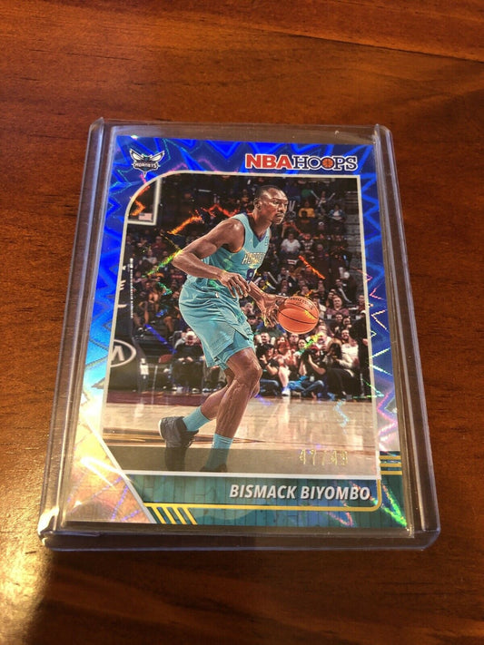 2019-20 Panini Hoops Blue Bismack Biyombo #47/49 Hornets