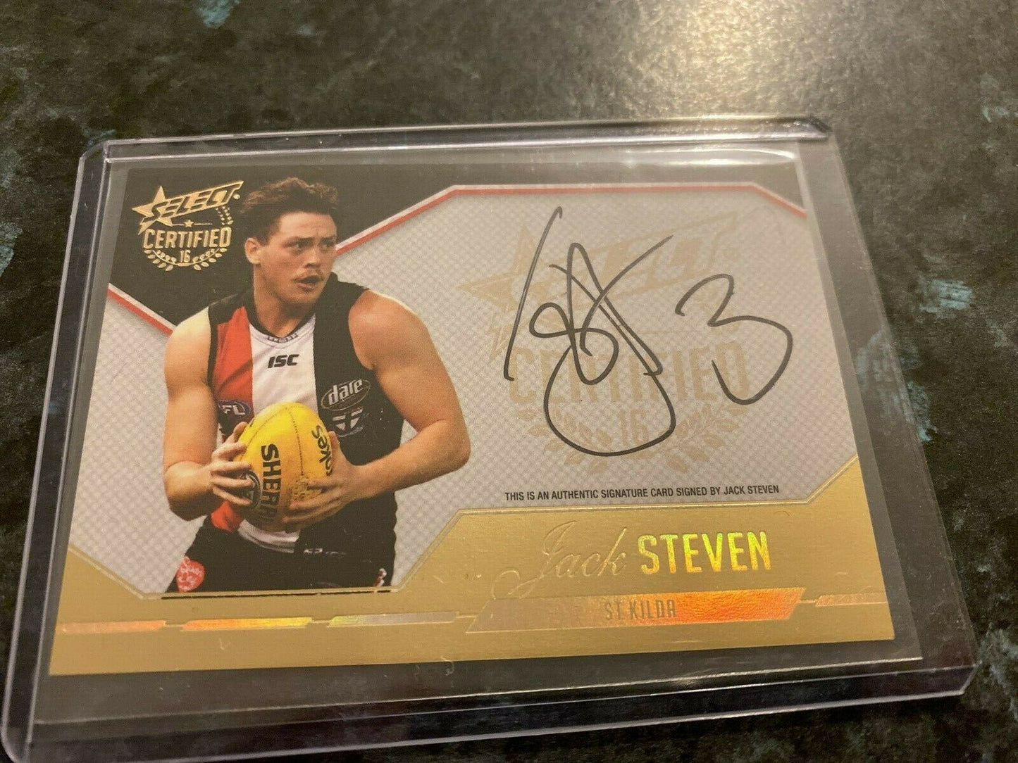 2016 AFL Select Certified Signature Jack Steven #049/240 Saints