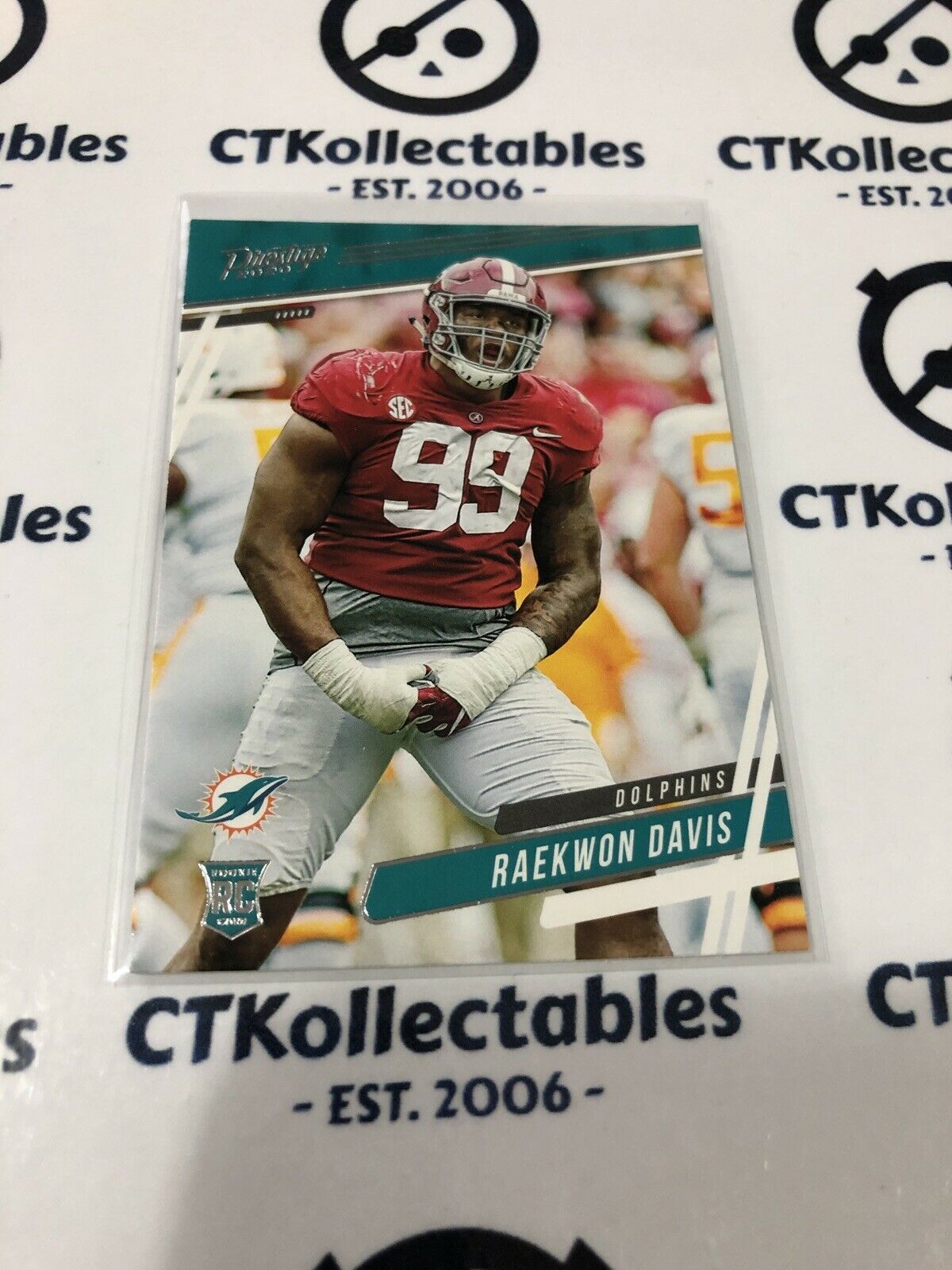 2020 NFL Prestige Kaekwon Davis RC #287 Dolphins