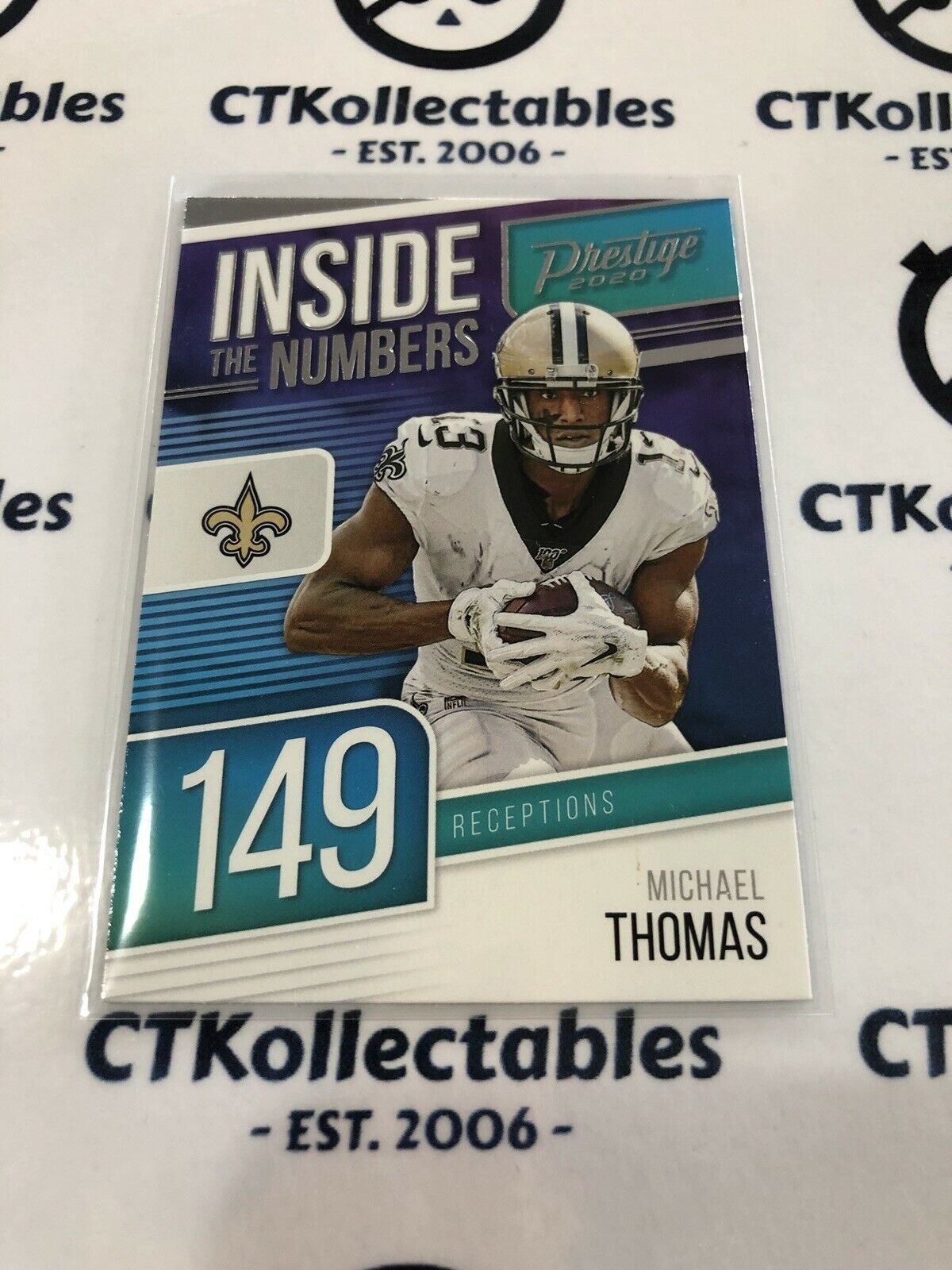 2020 NFL Prestige Michael Thomas Inside The Numbers IN-MT Saints