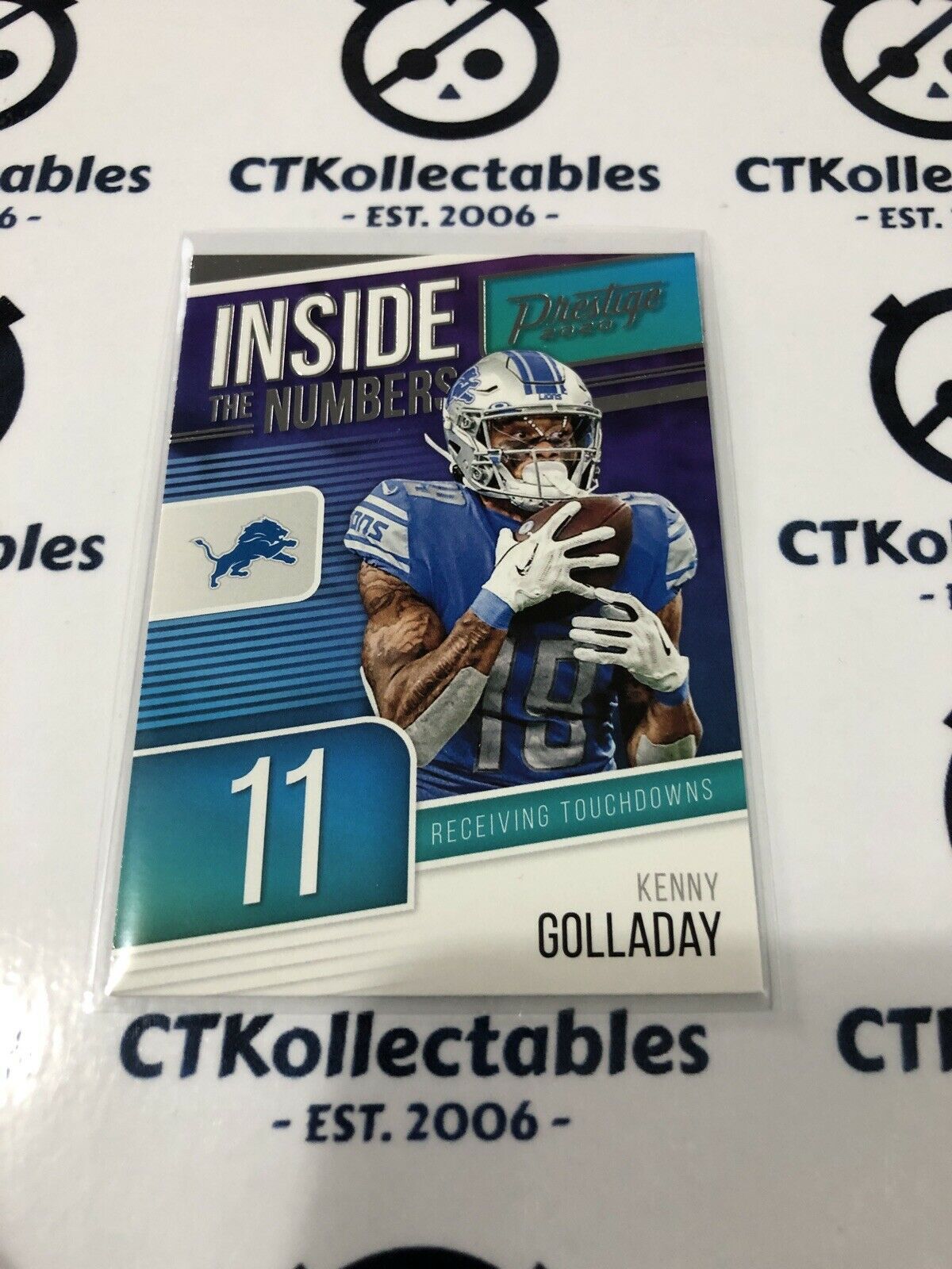 2020 NFL Prestige Kenny Golladay Inside The Numbers Lions