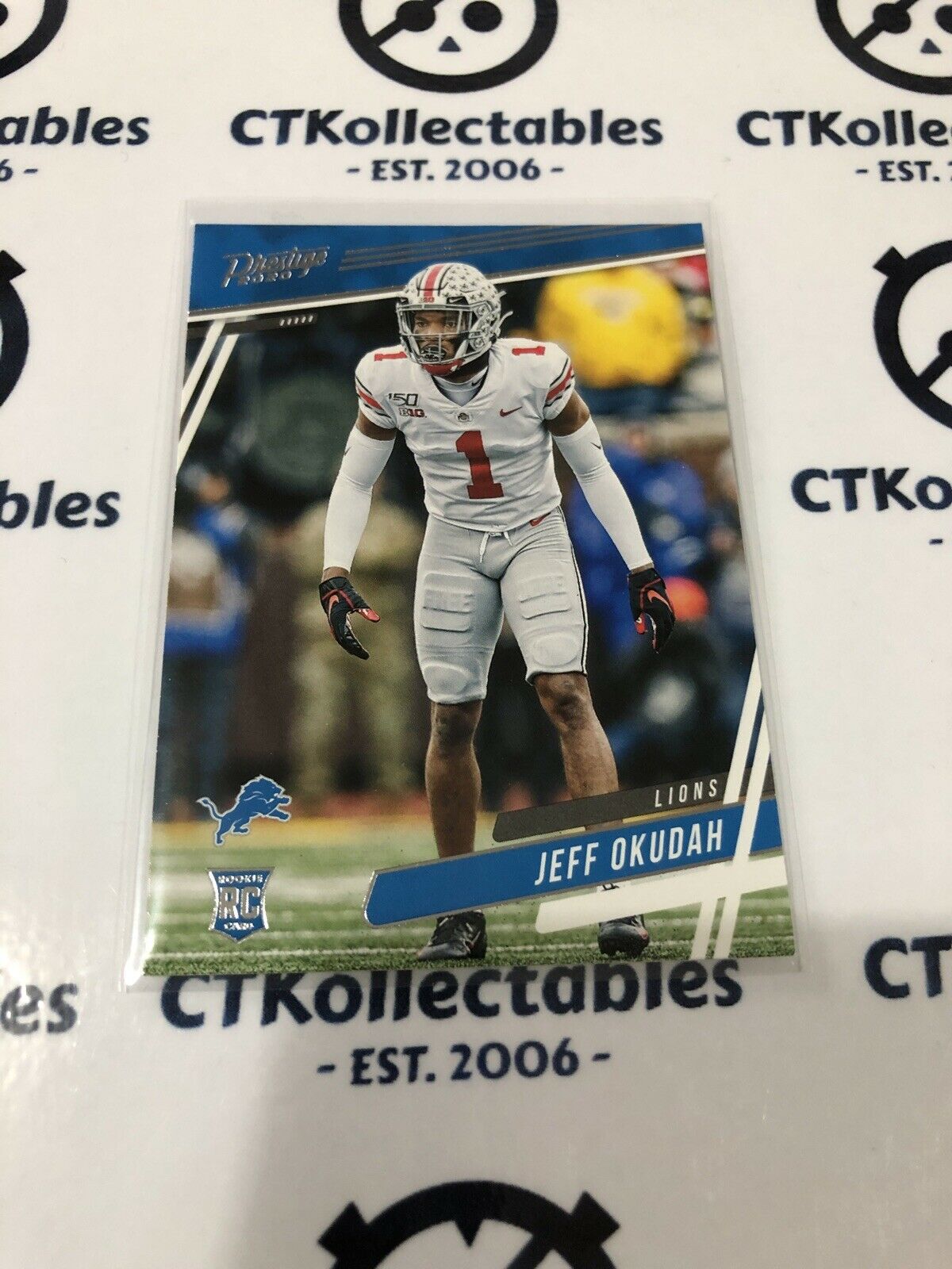 2020 NFL Prestige Jeff Okudah RC #256 Lions