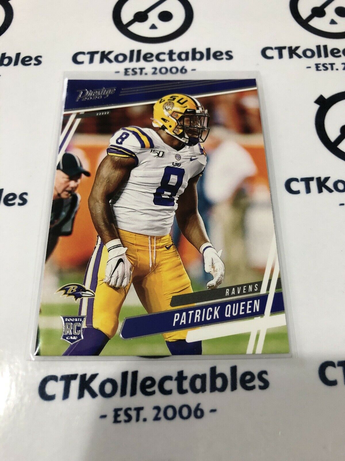 2020 NFL Prestige Patrick Queen RC #286 Ravens