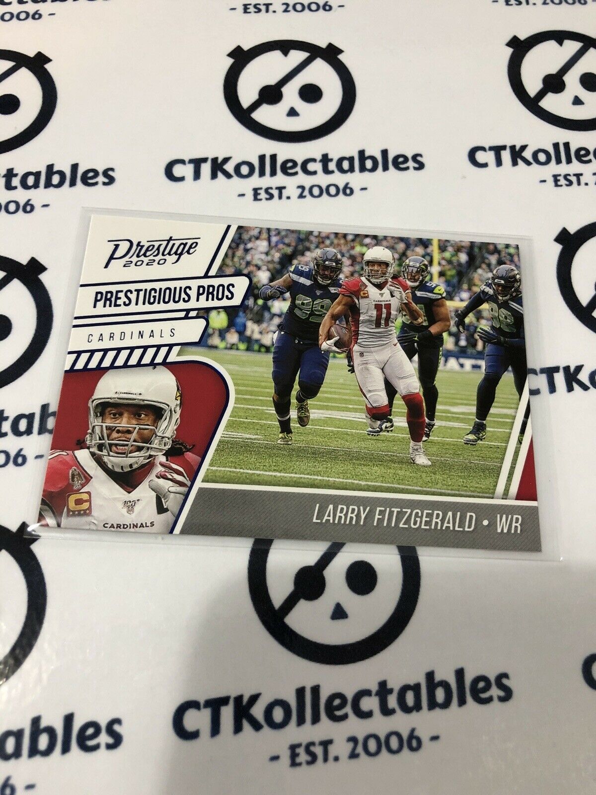 2020 NFL Prestige Larry Fitzgerald Prestigious Pros Extra Points Cardinals