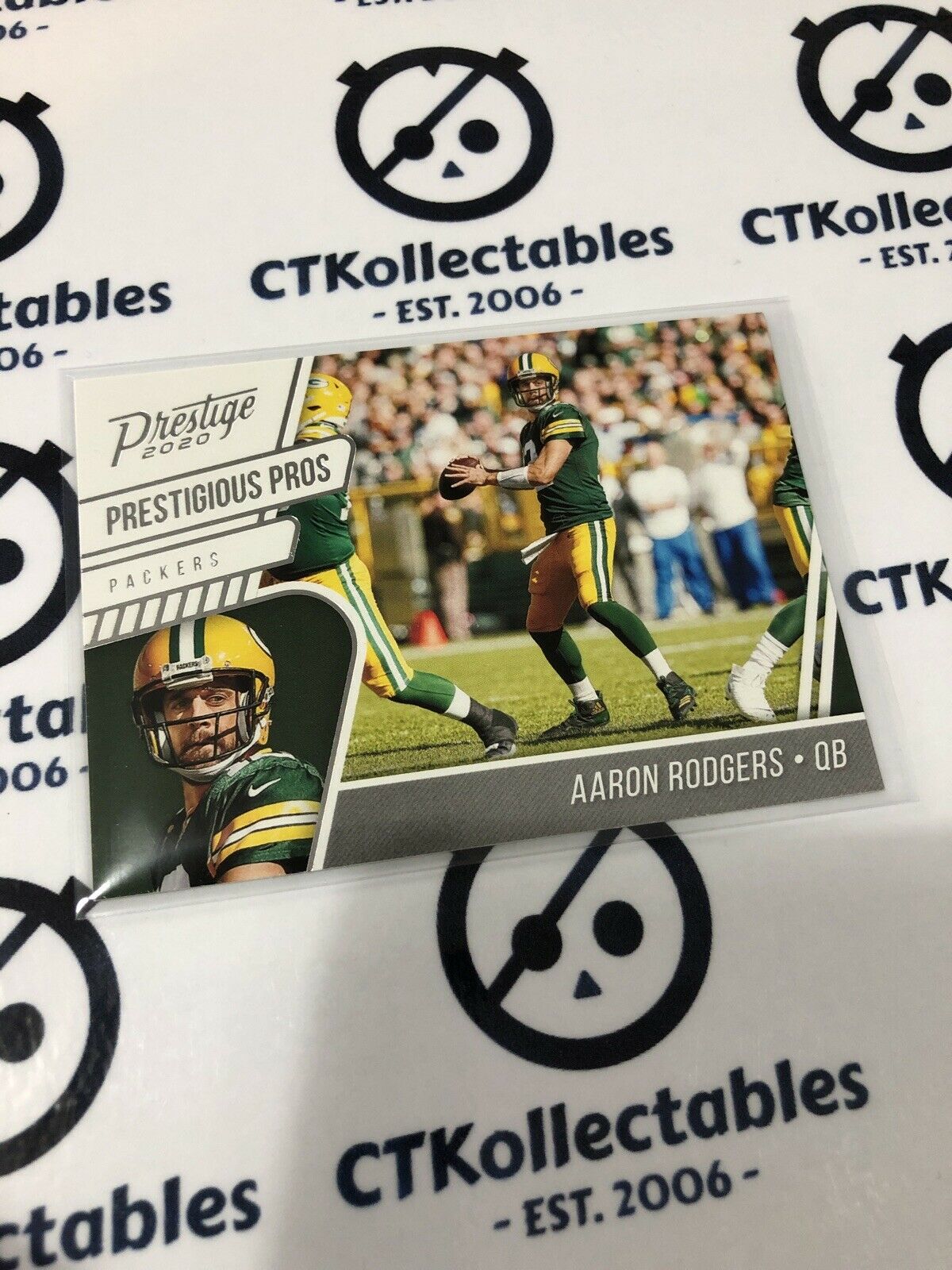 2020 NFL Prestige Aaron Rodgers Prestigious Pros Packers