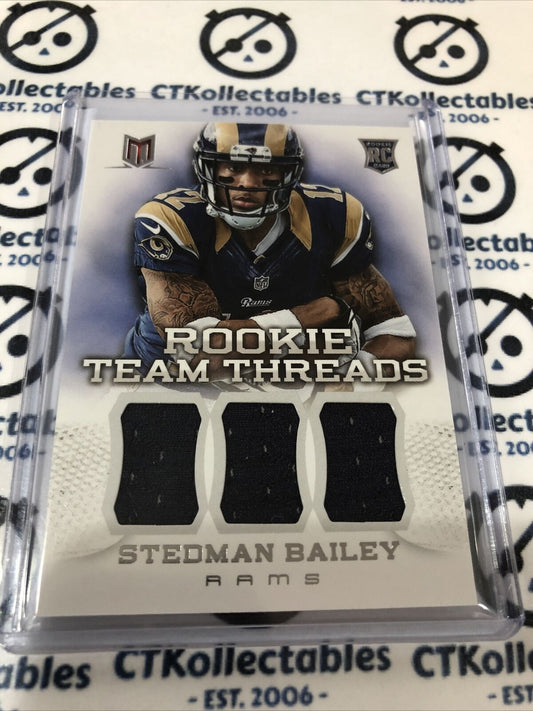 2013 NFL Momentum Stedman Bailey Triple Rookie Team Threads #292/299 Rams