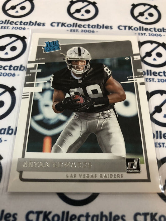 2020 NFL Donruss Bryan Edwards Rated Rookie #328 Raiders RC
