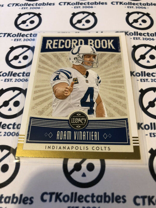 2020 NFL Legacy Adam Vinatieri Record Book RB-AV COLTS